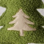 Fabric Christmas Tree Standing Decoration 31.5cm