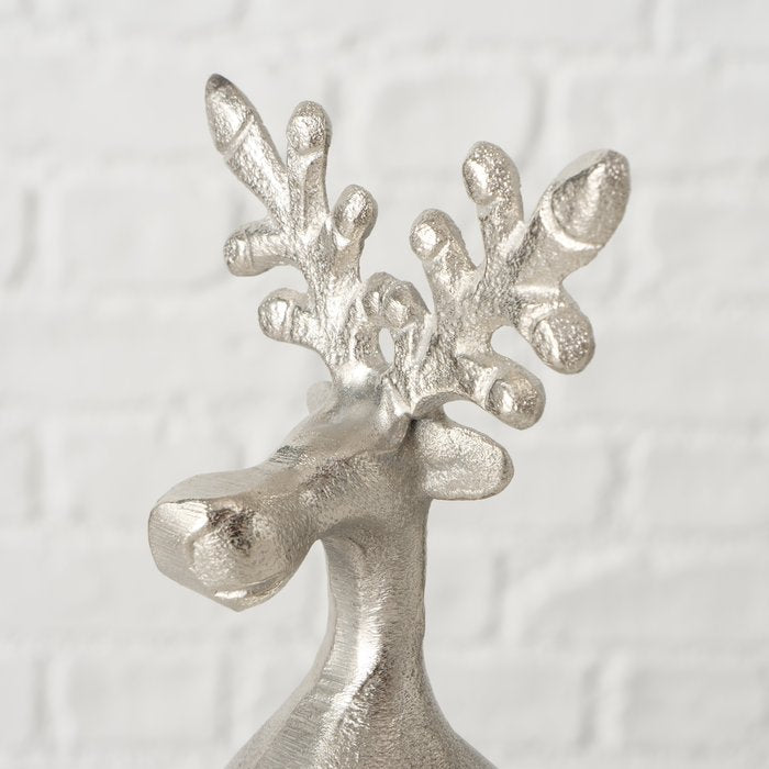 Sitting Reindeer Figurine - Tarnow Silver