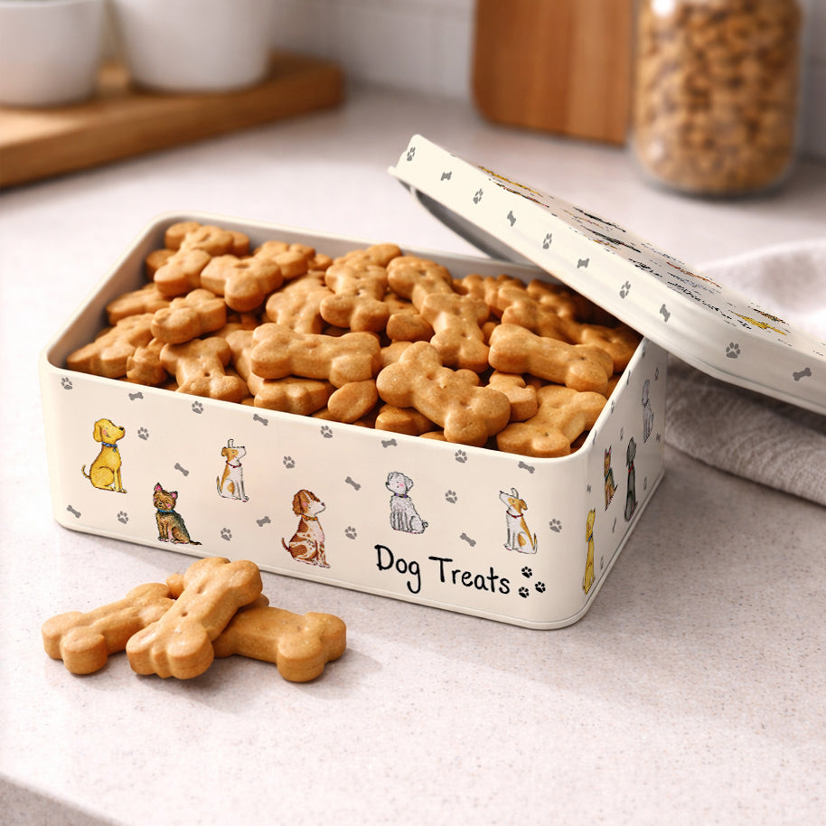 Dog Treat Storage Tin