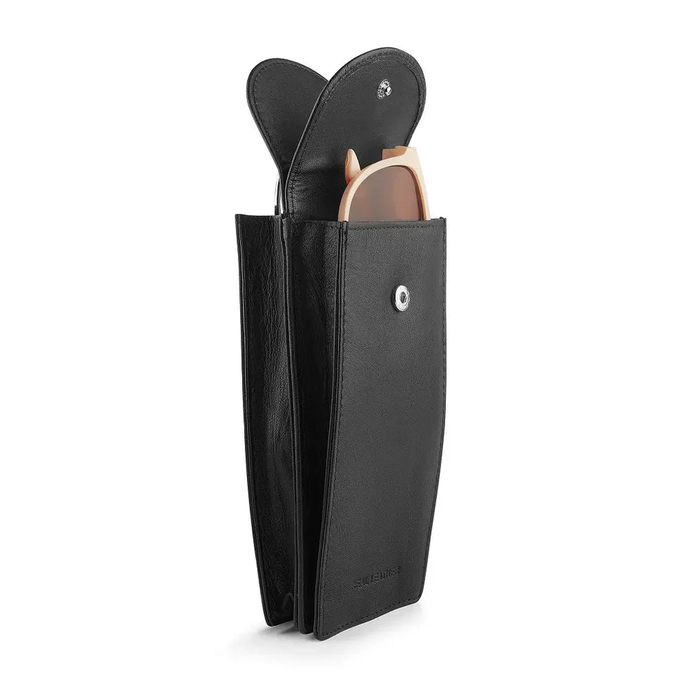 Double Glasses Case - Black