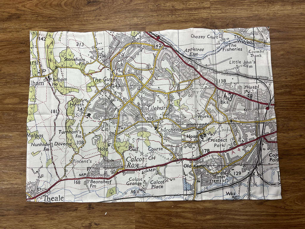 Vintage Map Tea Towel