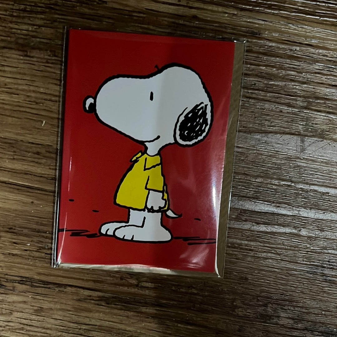 Snoopy Mini Card - Yellow Shirt