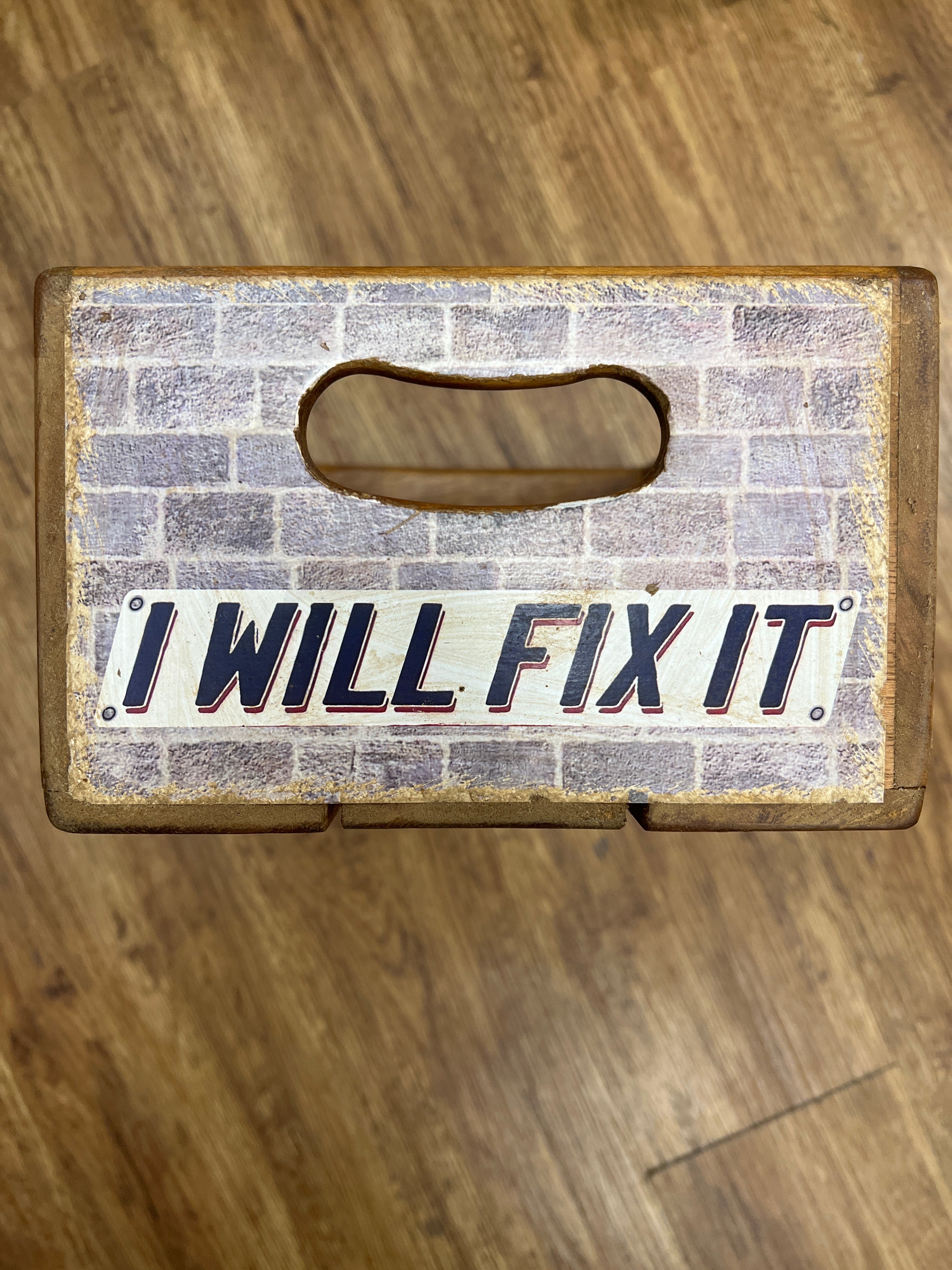 Vintage Style Wooden Storage Box - I Will Fix It