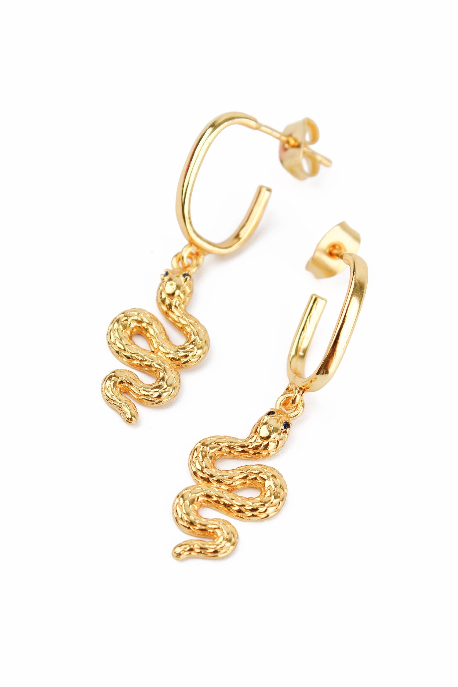 Snake Hoop Earrings