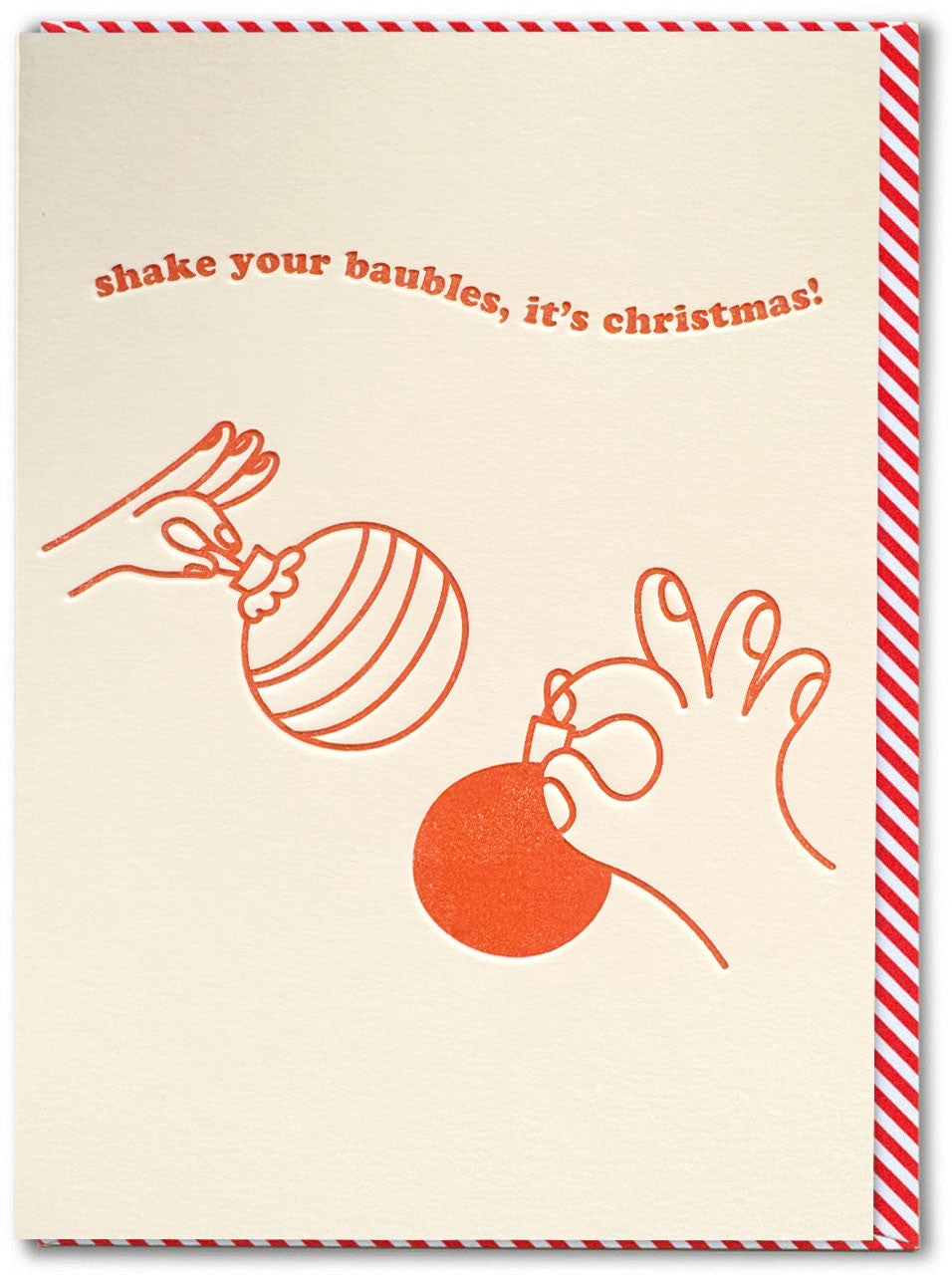 Shake your Baubles - Funny Christmas Card