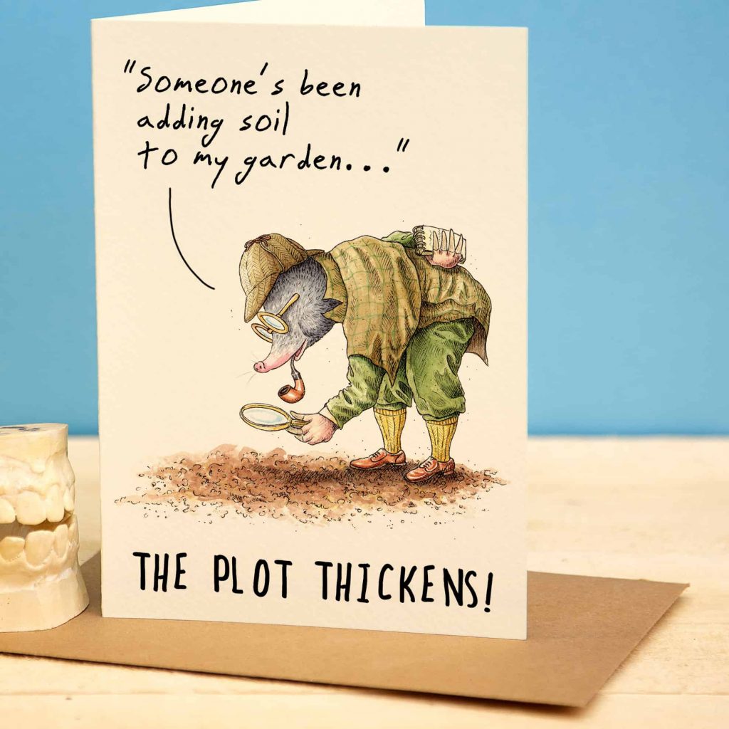 The Plot Thickens! Greetings Card