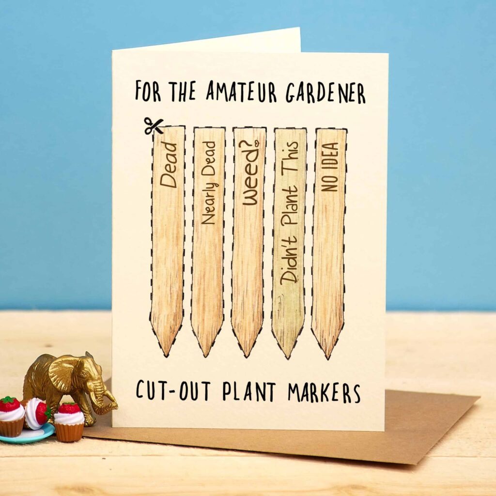 For The Amateur Gardener Funny Greetings Card
