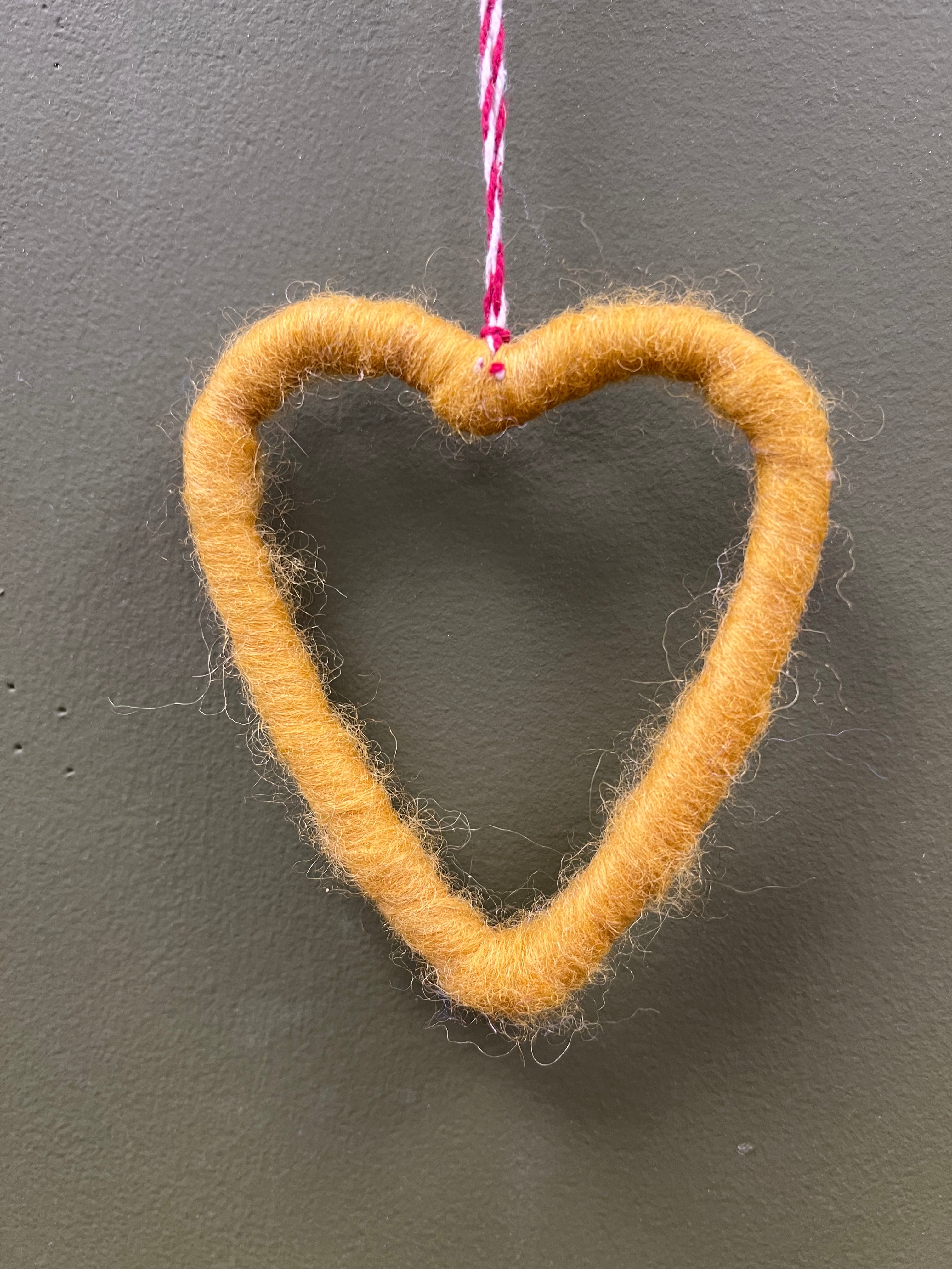 Felt Heart Hanging Decoration
