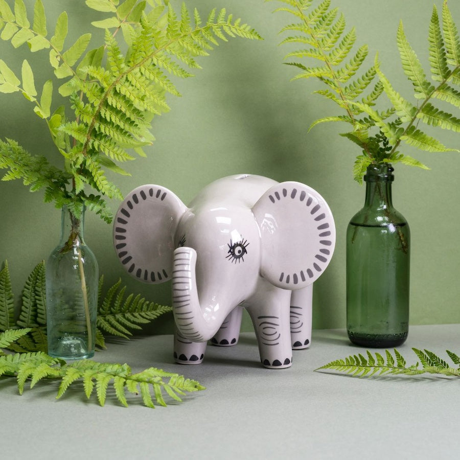 Handmade Ceramic Elephant Money box