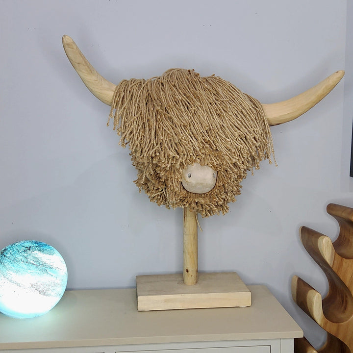 Elspeth Natural Jute Highland Cow - Medium
