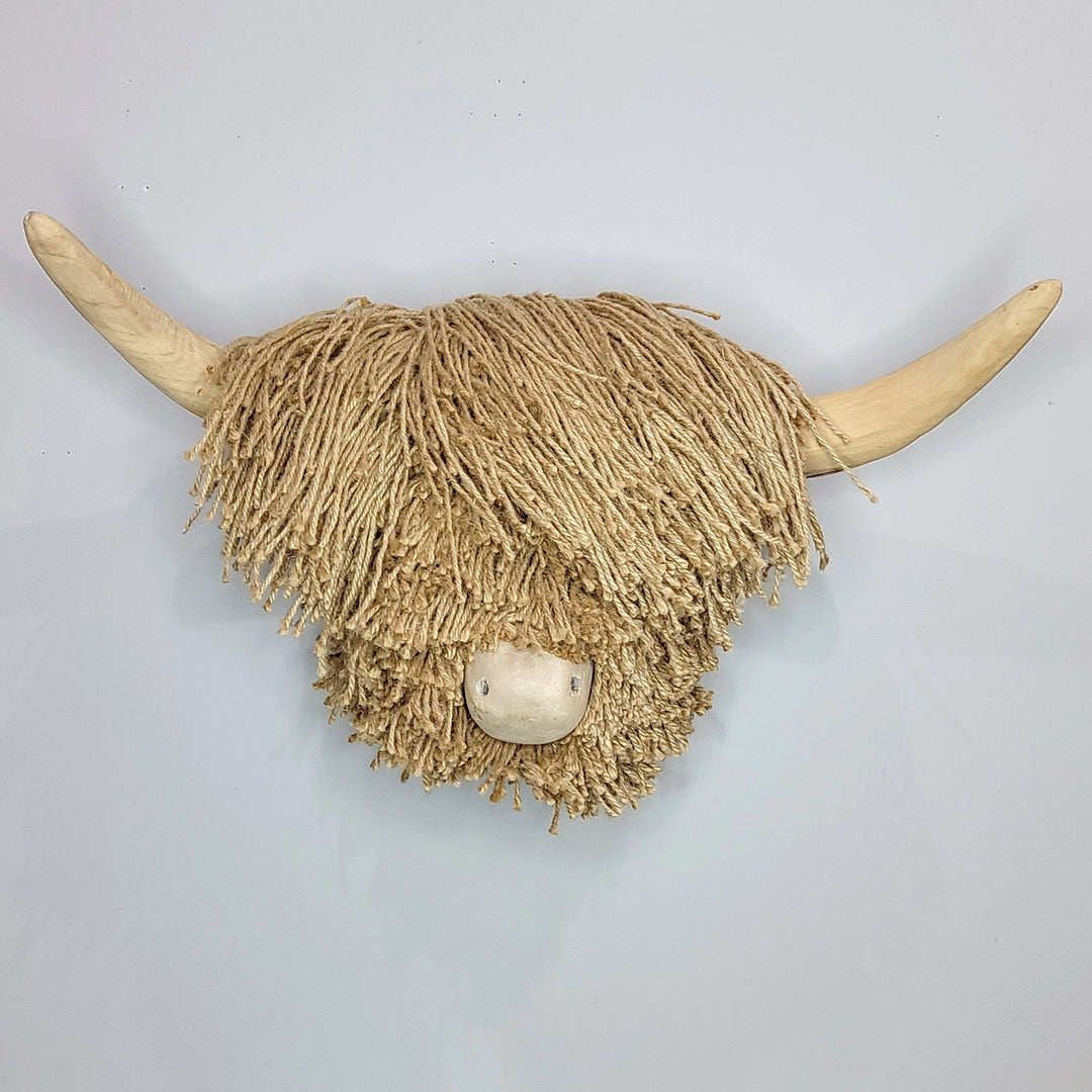 Elspeth Natural Jute Highland Cow - Medium