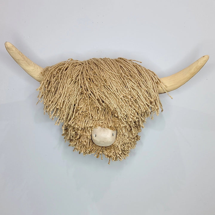 Elspeth Natural Jute Highland Cow - Medium