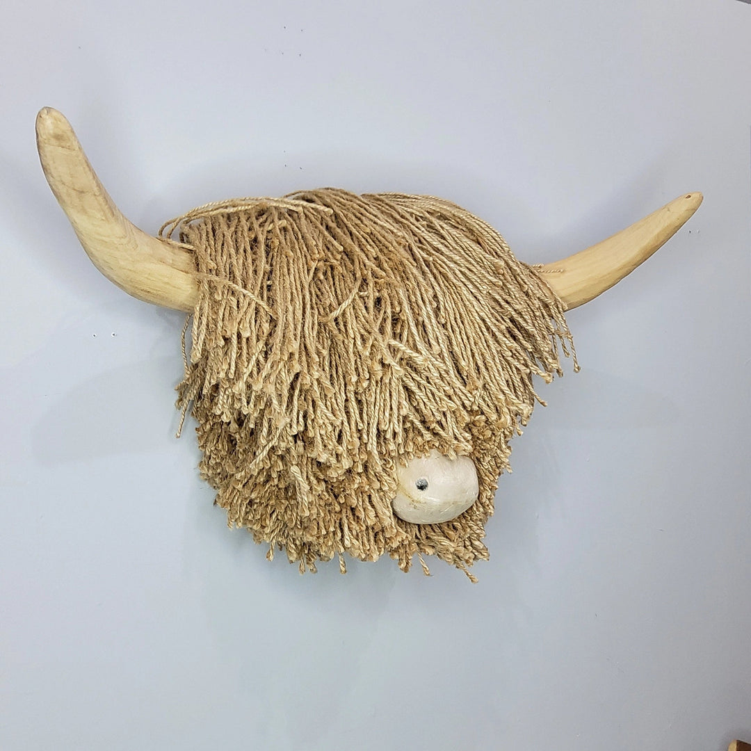 Elspeth Natural Jute Highland Cow - Large