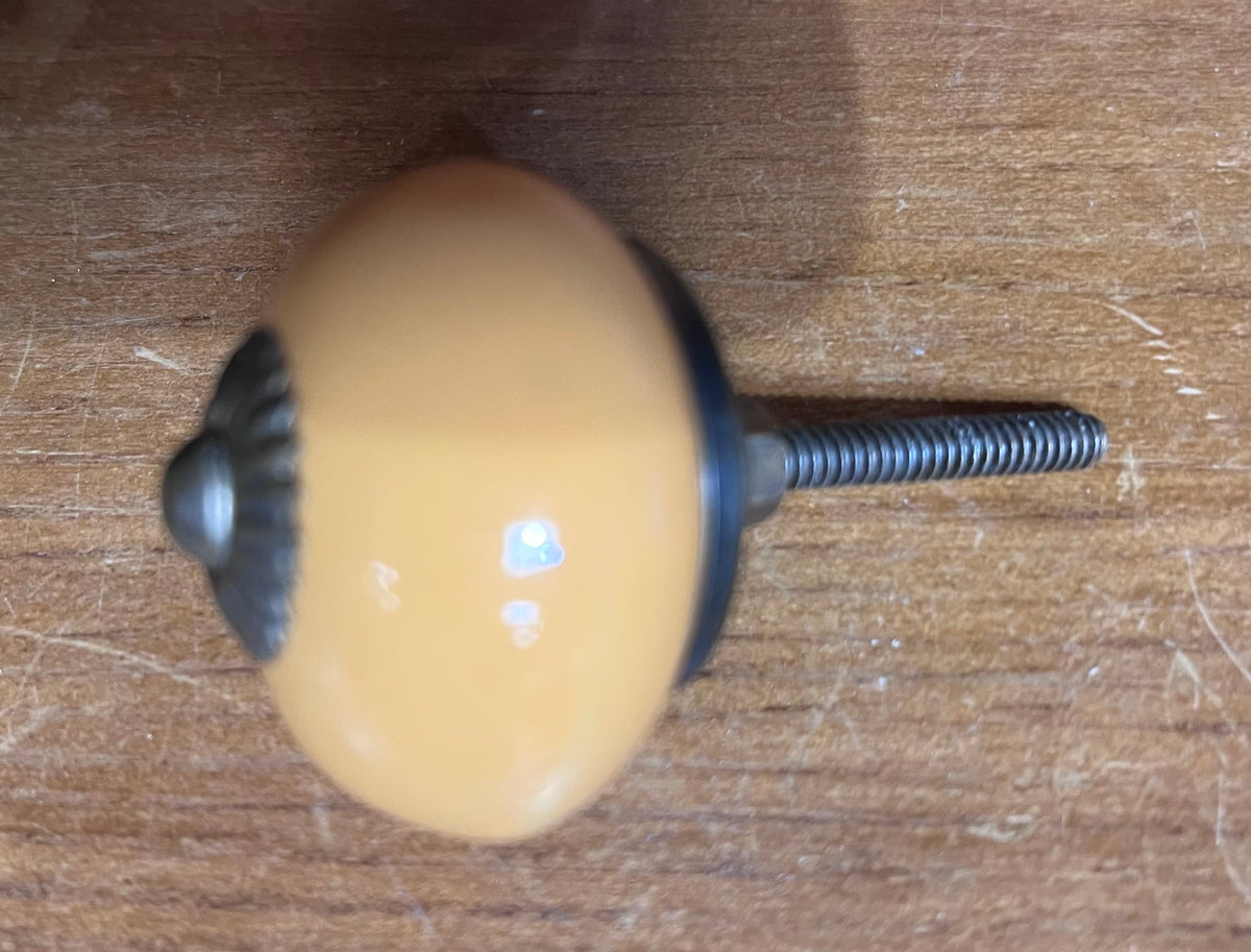 Sunset Yellow Ceramic Drawer Pull