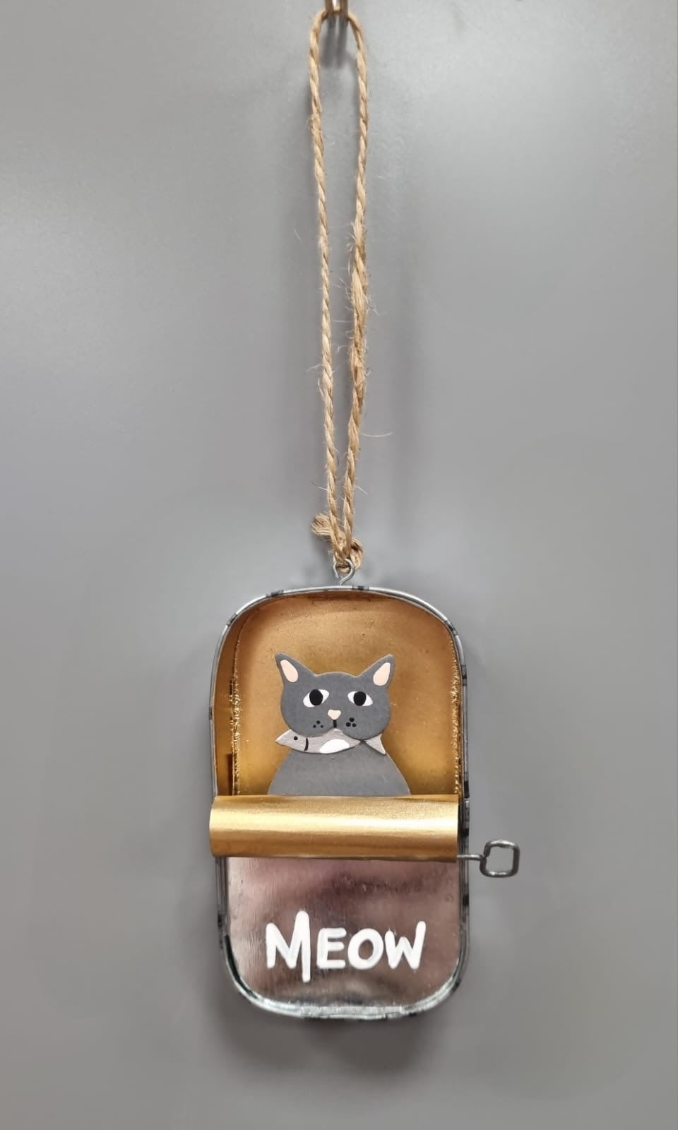 Cat In A Tin Decoration