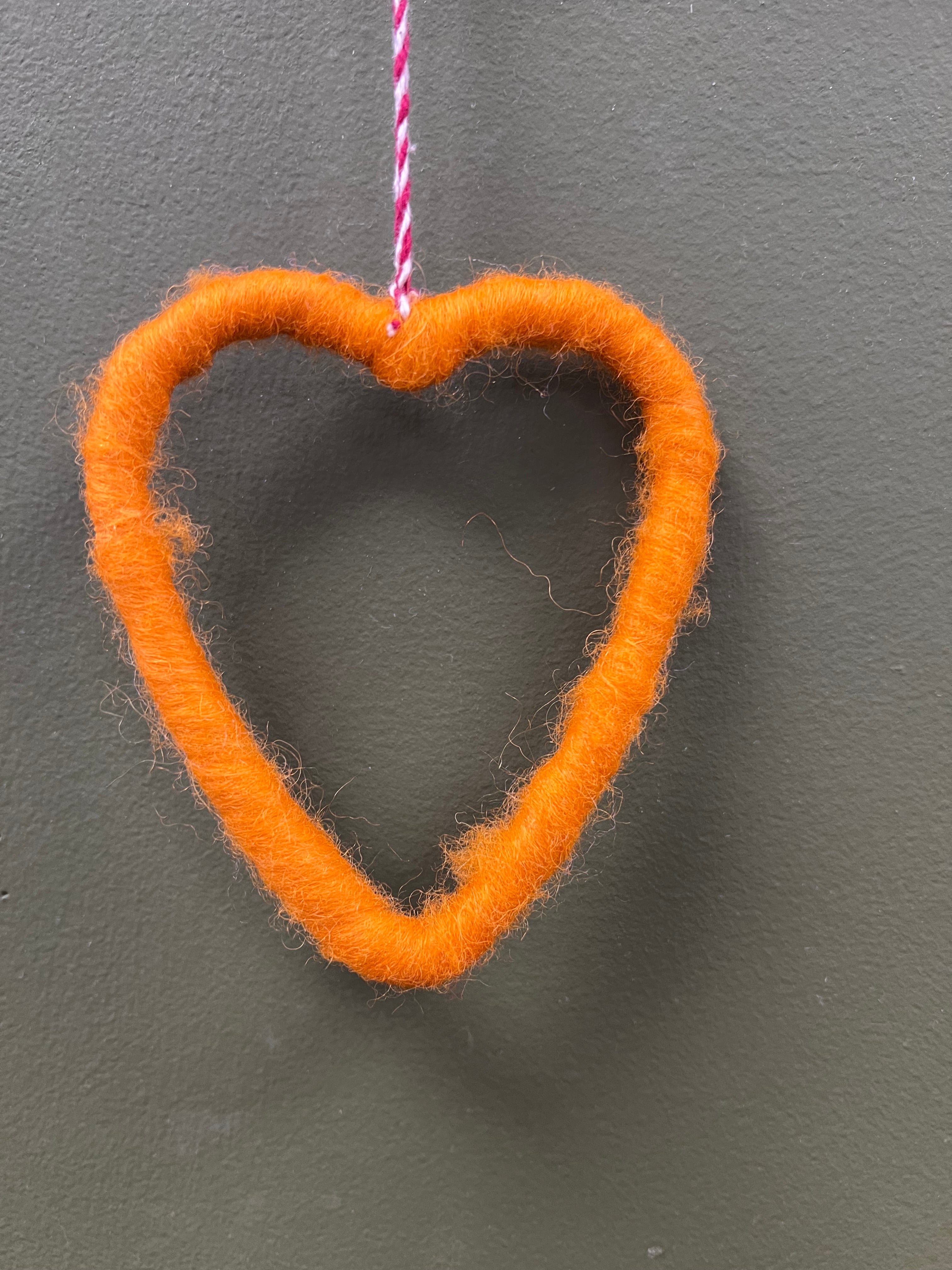 Felt Heart Hanging Decoration