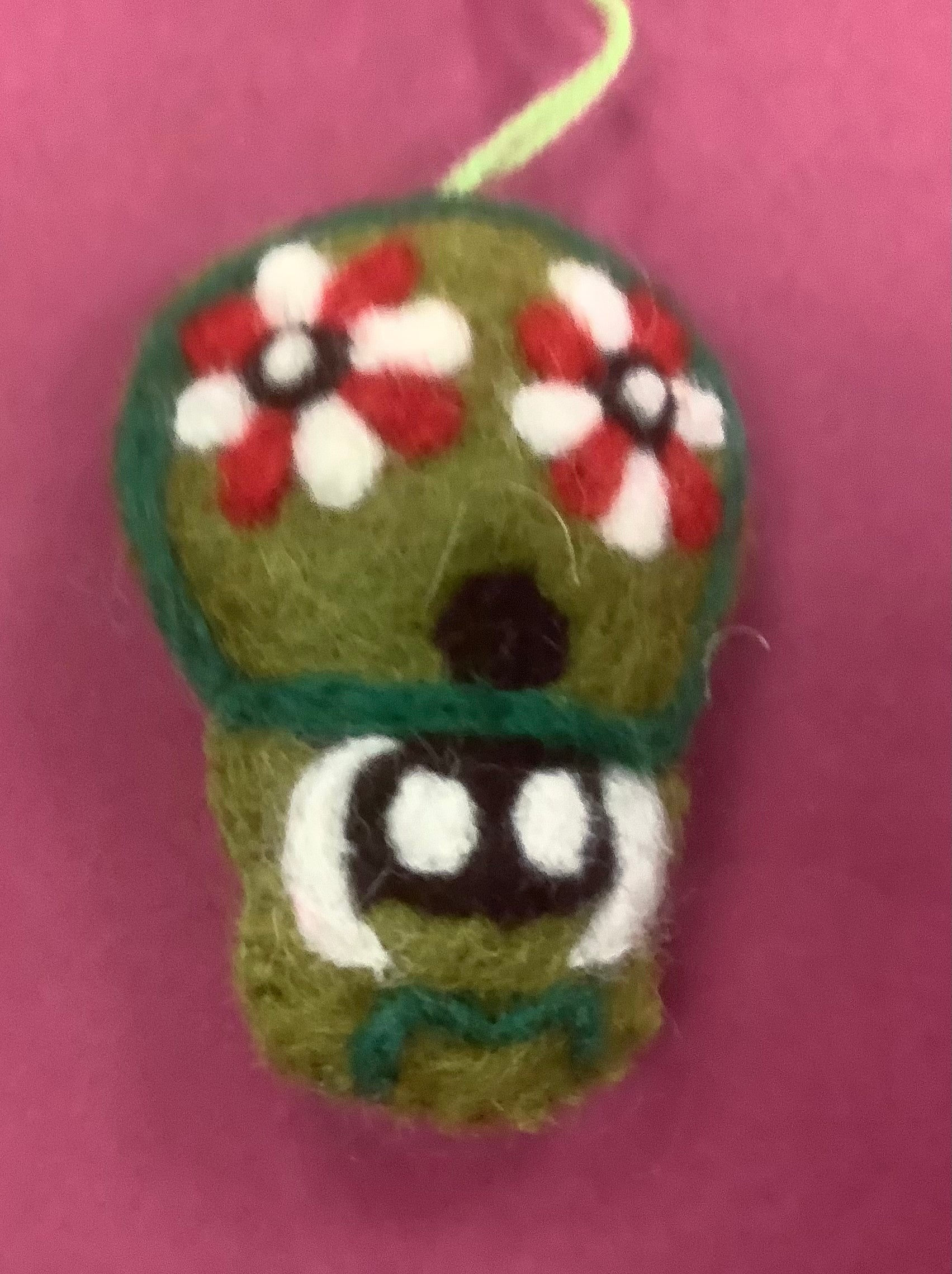 Sugar Skull Felt Hanging Decoration
