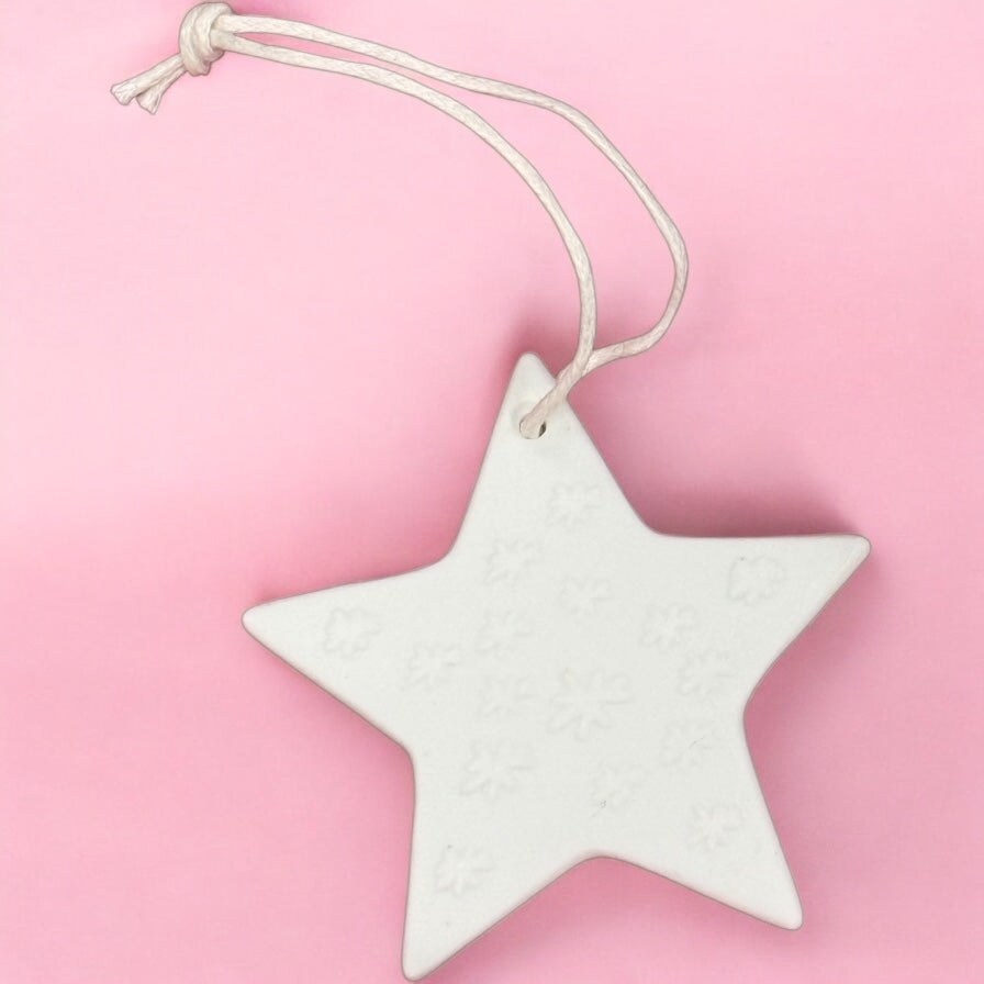 Hanging Porcelain Star