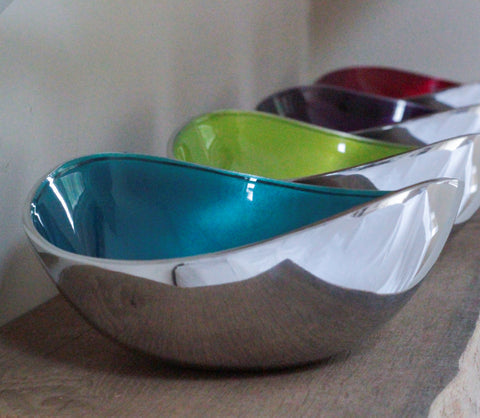 Oval Bowl - Aqua