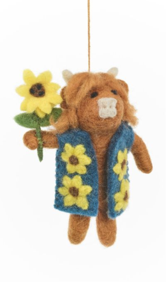 Harrison The Highland Cow Hanging Decoration