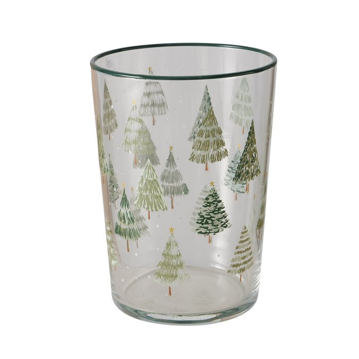 Christmas Tree Drinking Glass