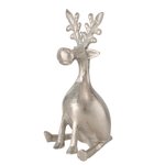 Sitting Reindeer Figurine - Tarnow Silver