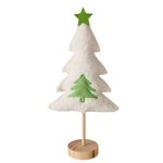 Fabric Christmas Tree Standing Decoration 31.5cm