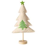 Fabric Christmas Tree Standing Decoration 40cm