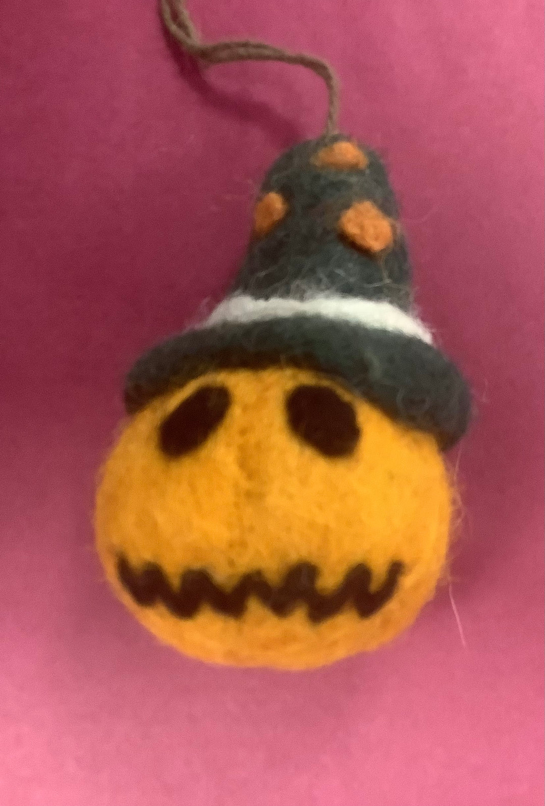 Pumpkin Bauble Felt Hanging Decoration