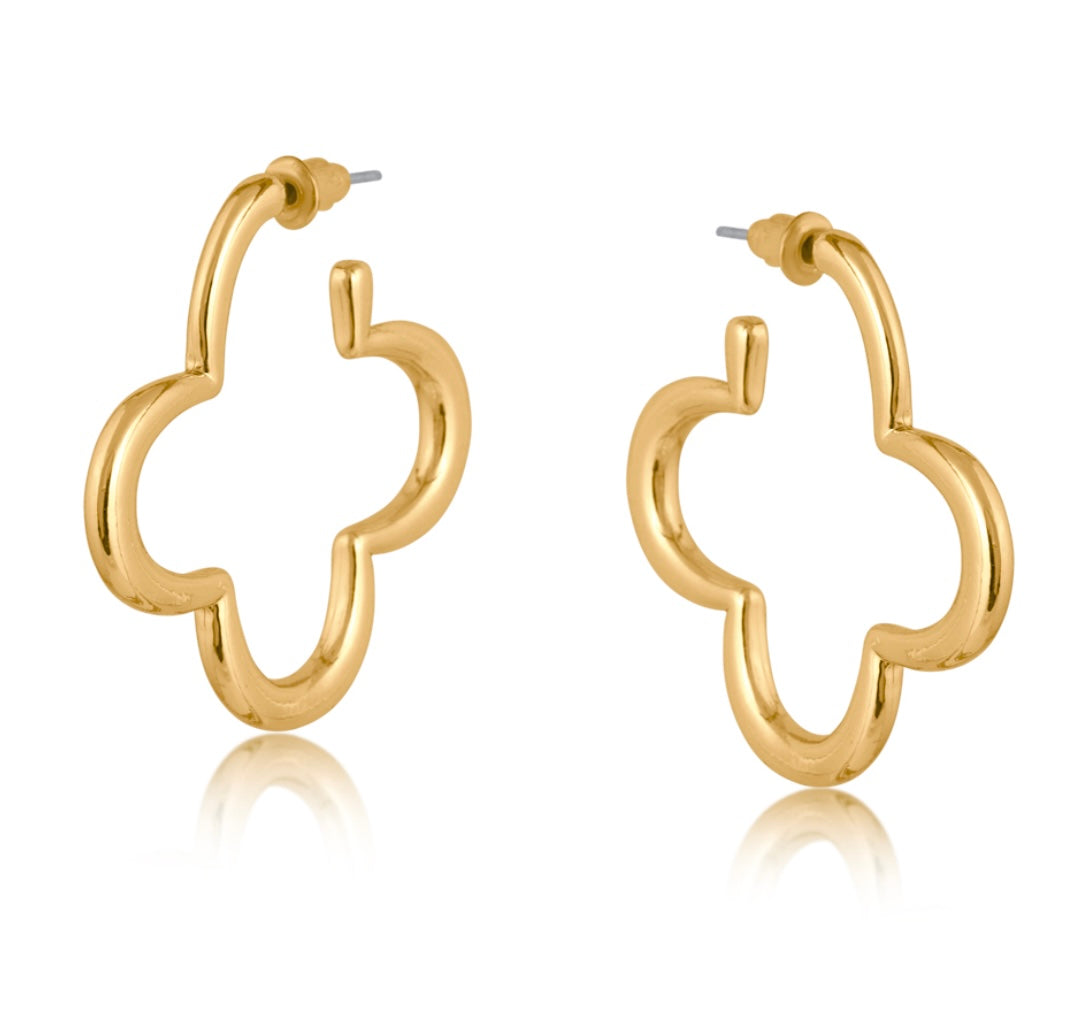 Carmen Floral Shape Metal Earrings