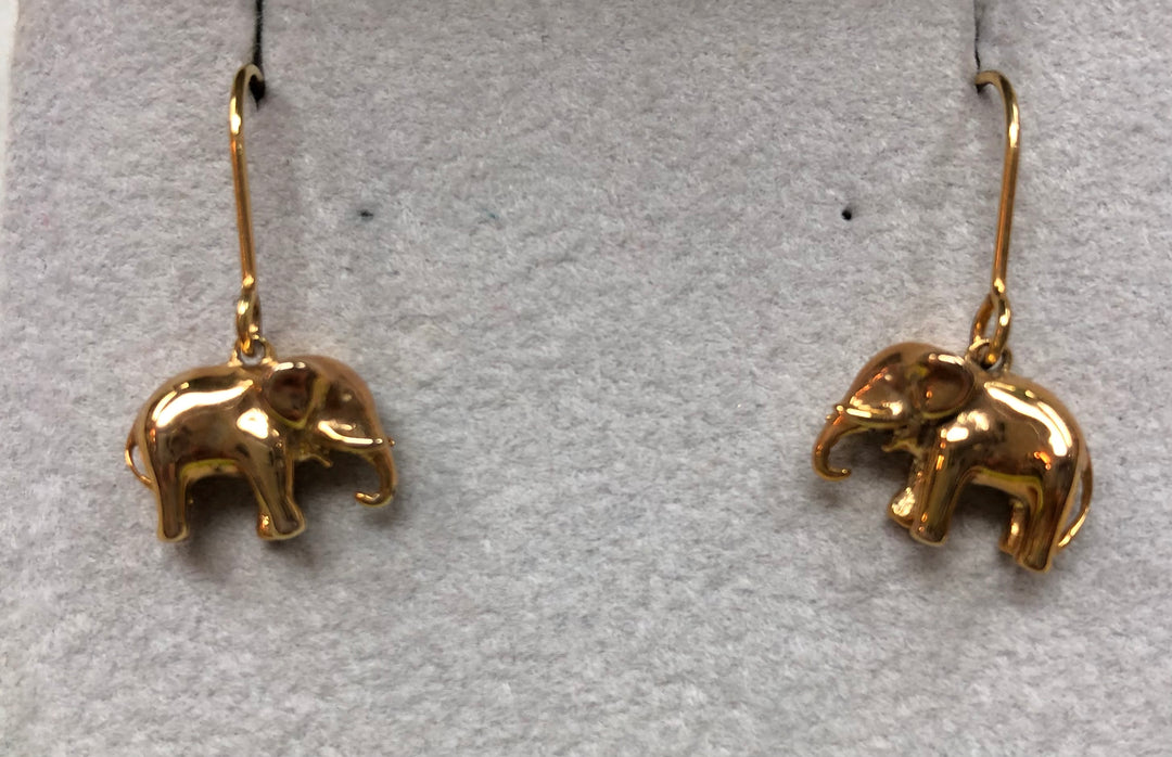 Elephant Earrings - Rose Gold