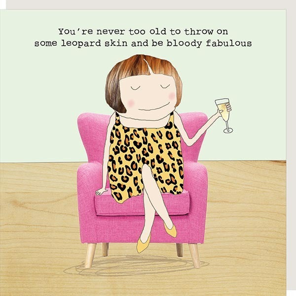 Leopard Skin Birthday Card