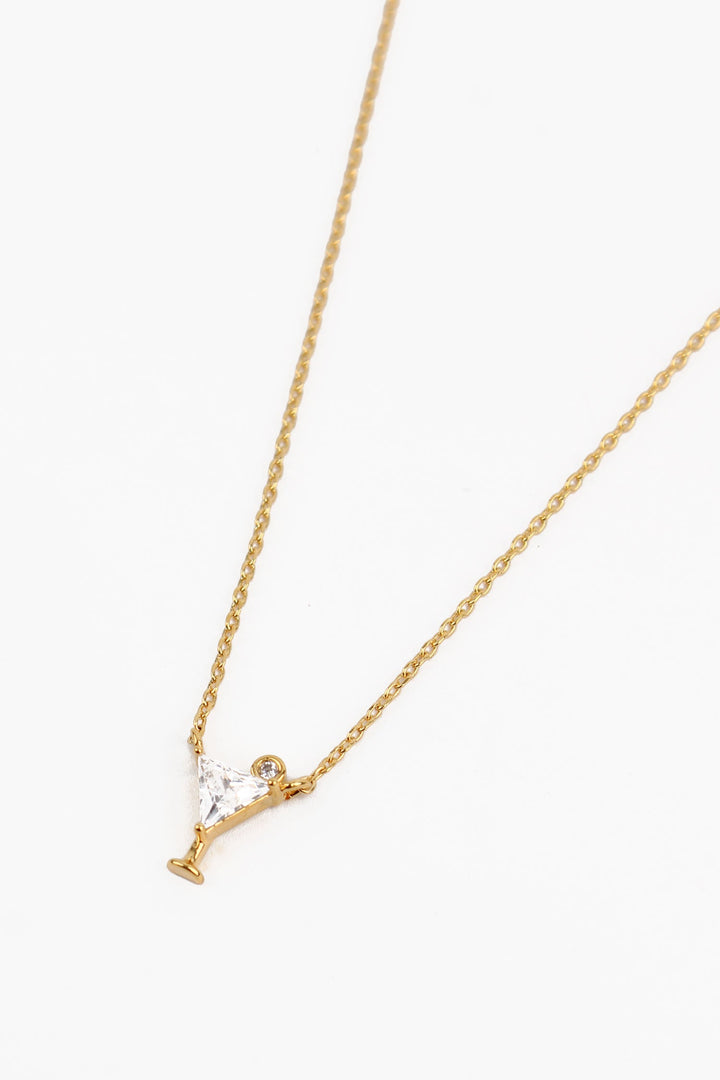Gold Cocktail Charm Necklace