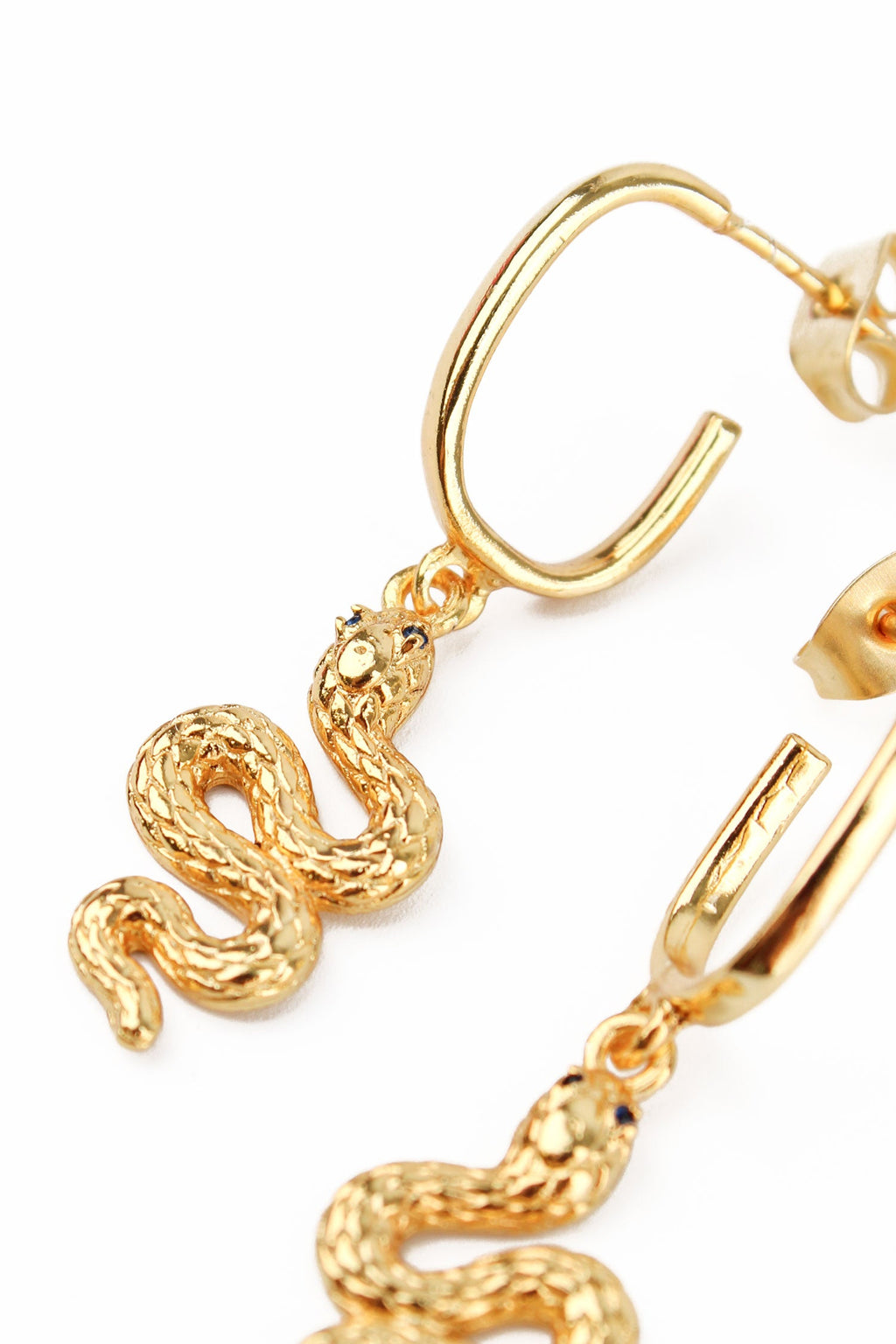 Snake Hoop Earrings