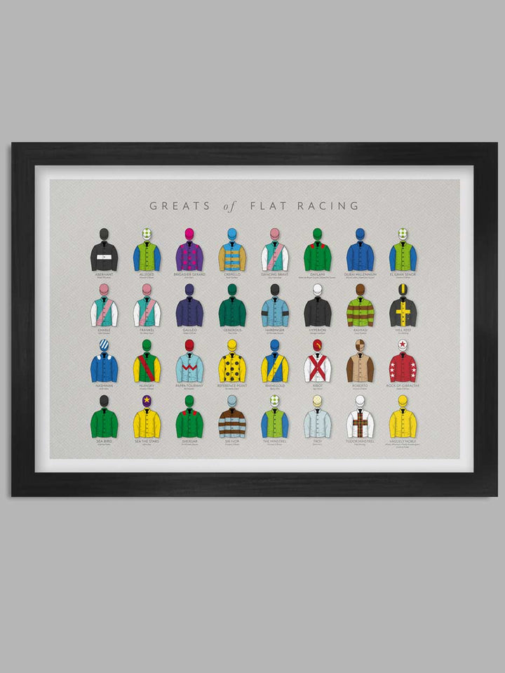 Greats of the Flats - Horse Racing Poster Print