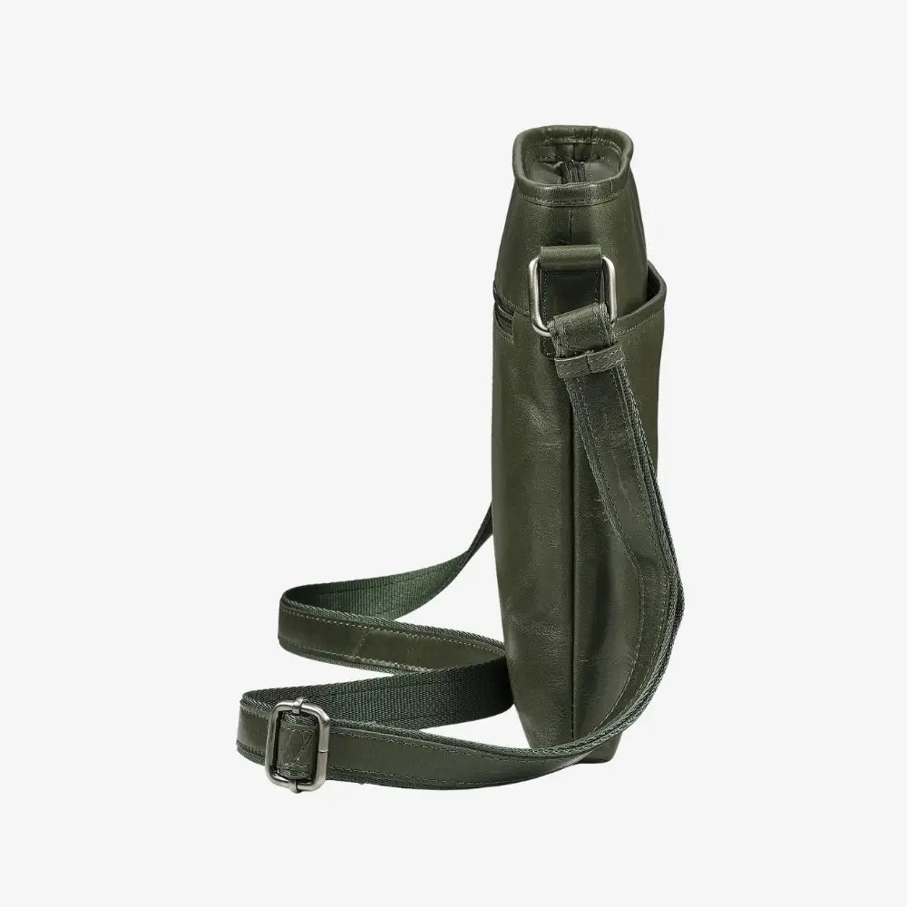 Velura Large Real Leather Crossbody Bag