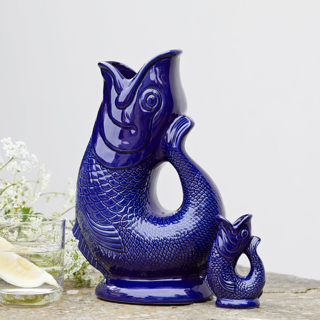 Cobalt Blue Glug Jug - Mini