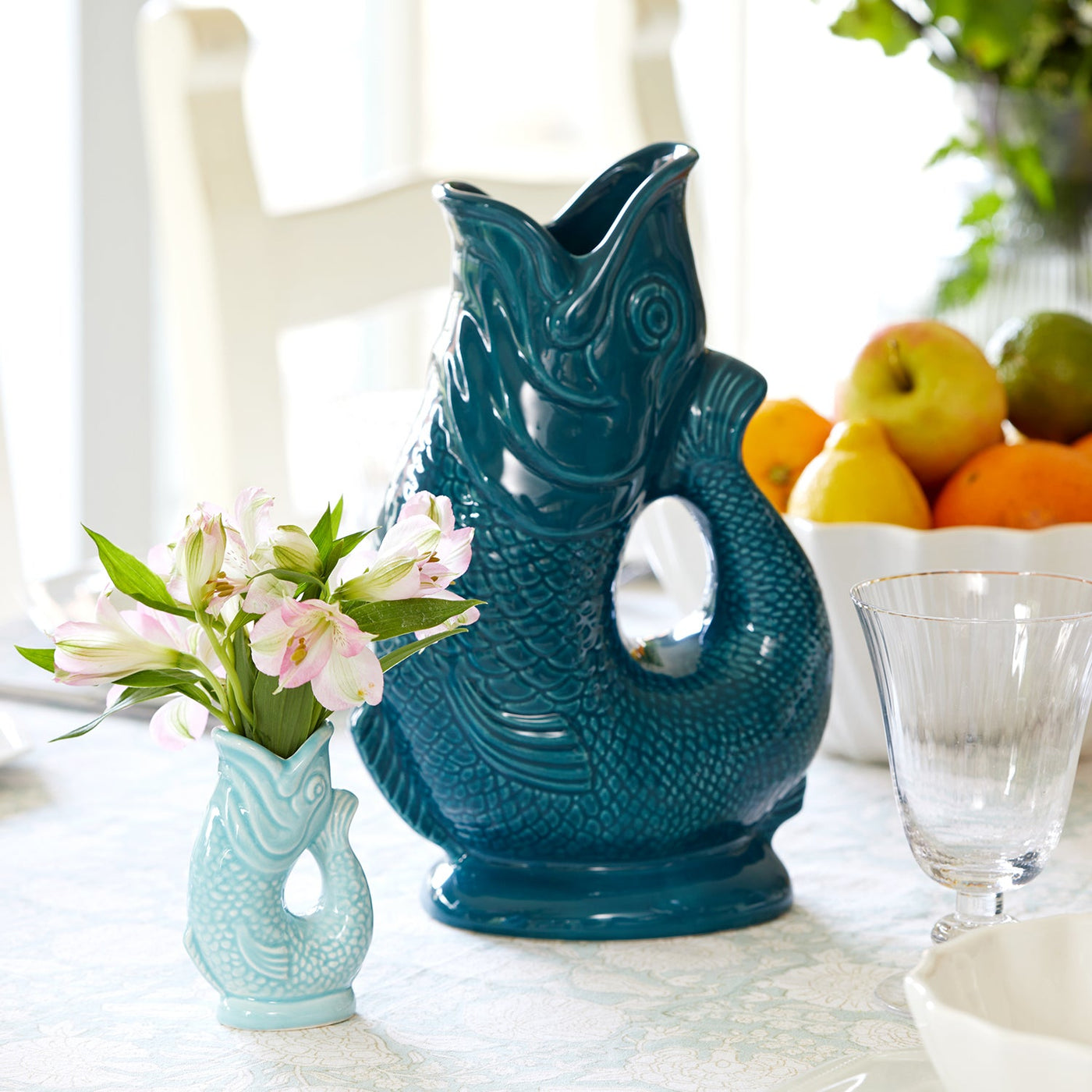 Duck Egg Blue Glug Jug - Mini