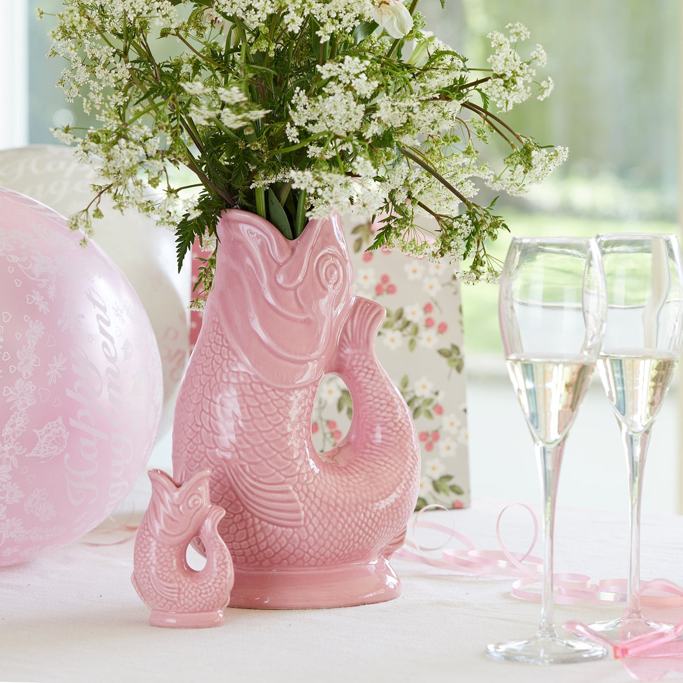 Pink  Glug Jug - Mini