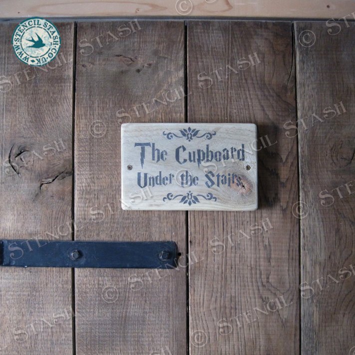 Cupboard Under The Stairs Stencil