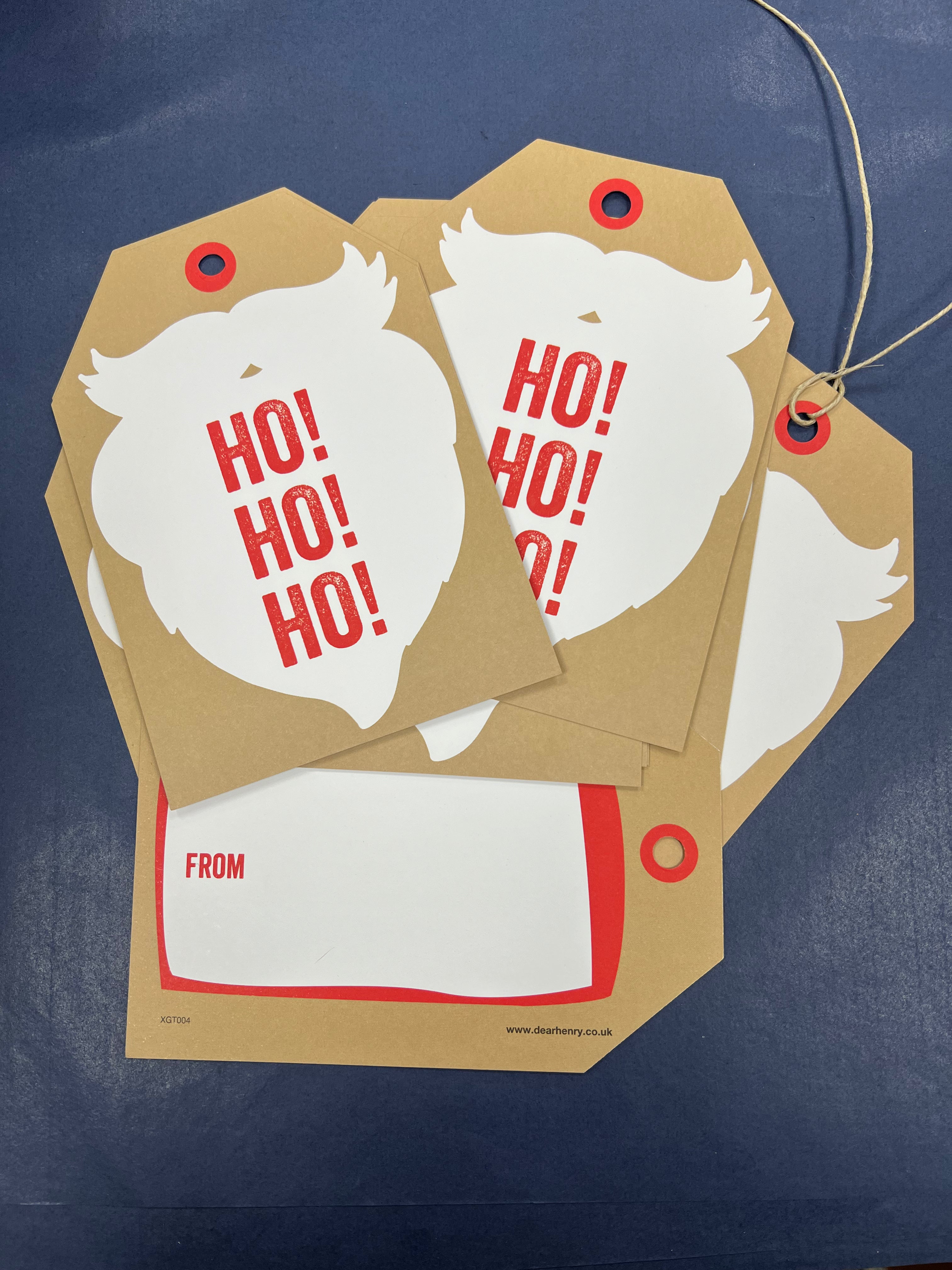 Giant Christmas Gift Tags - Ho Ho Ho