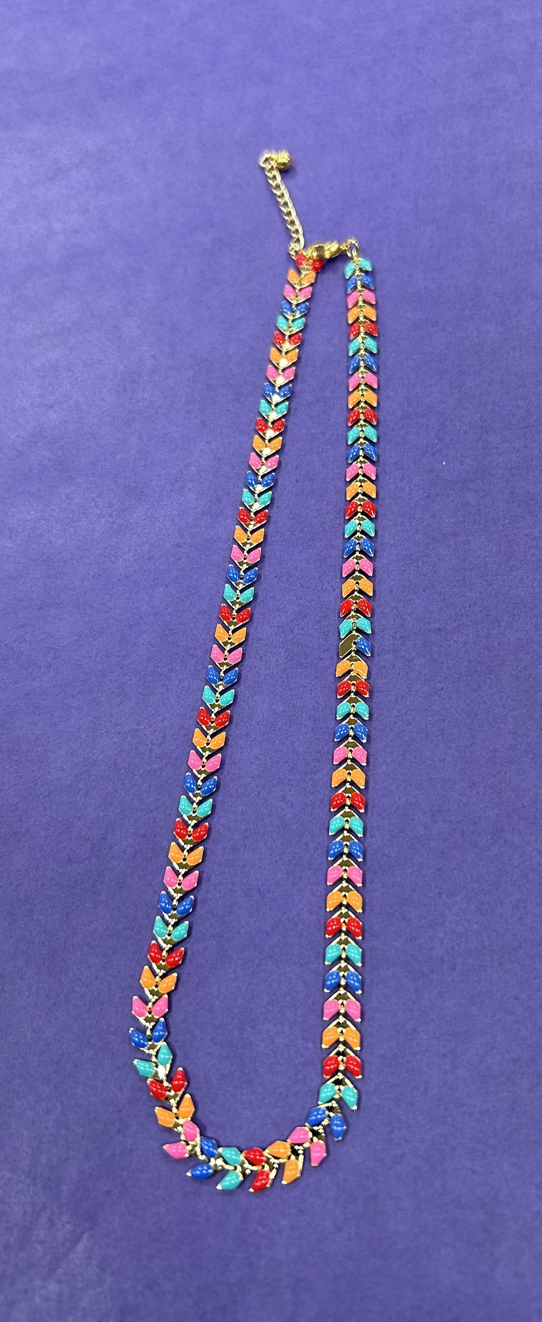 Multi-Colour Enamel Necklace