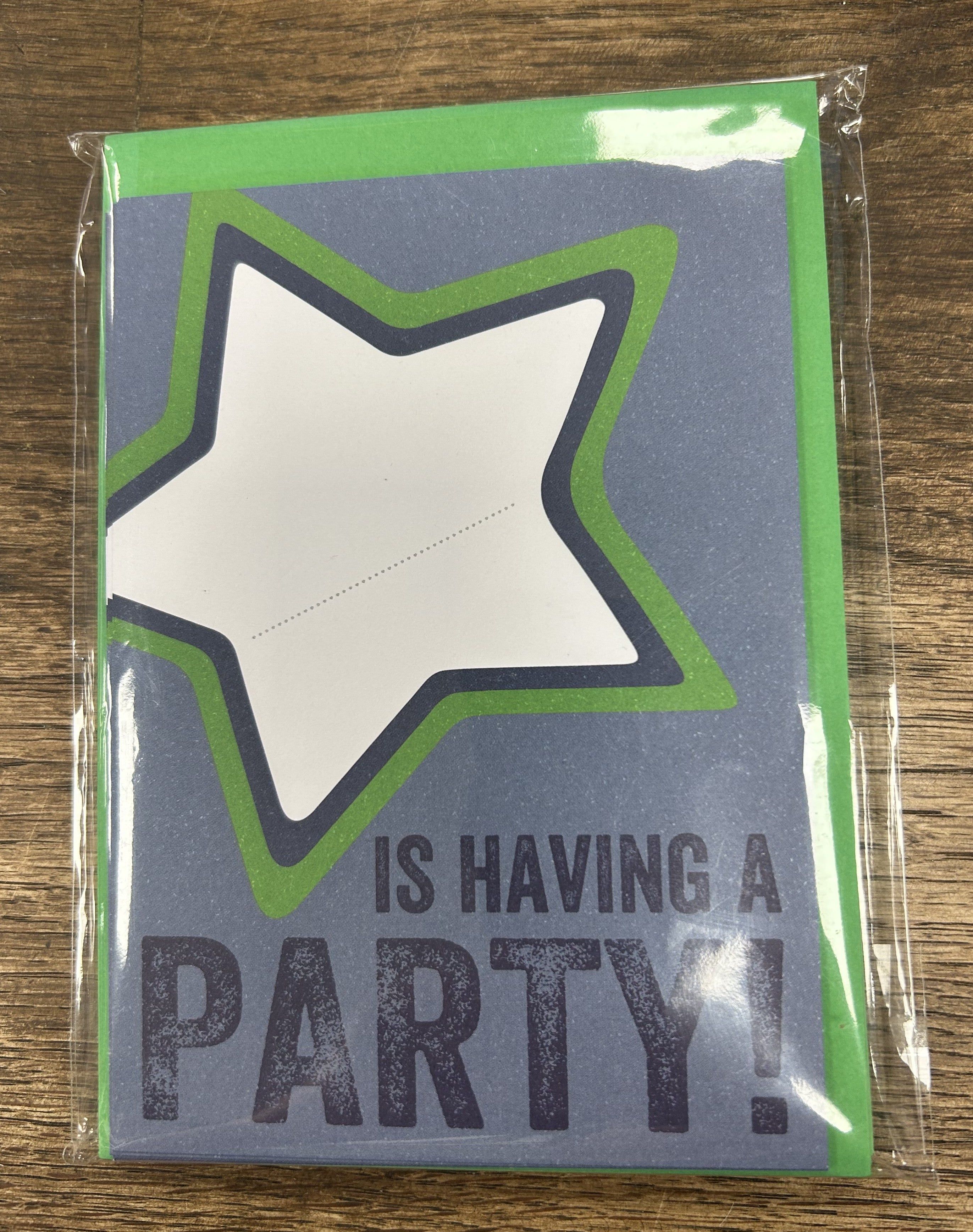 Children's Party Invite - Blue