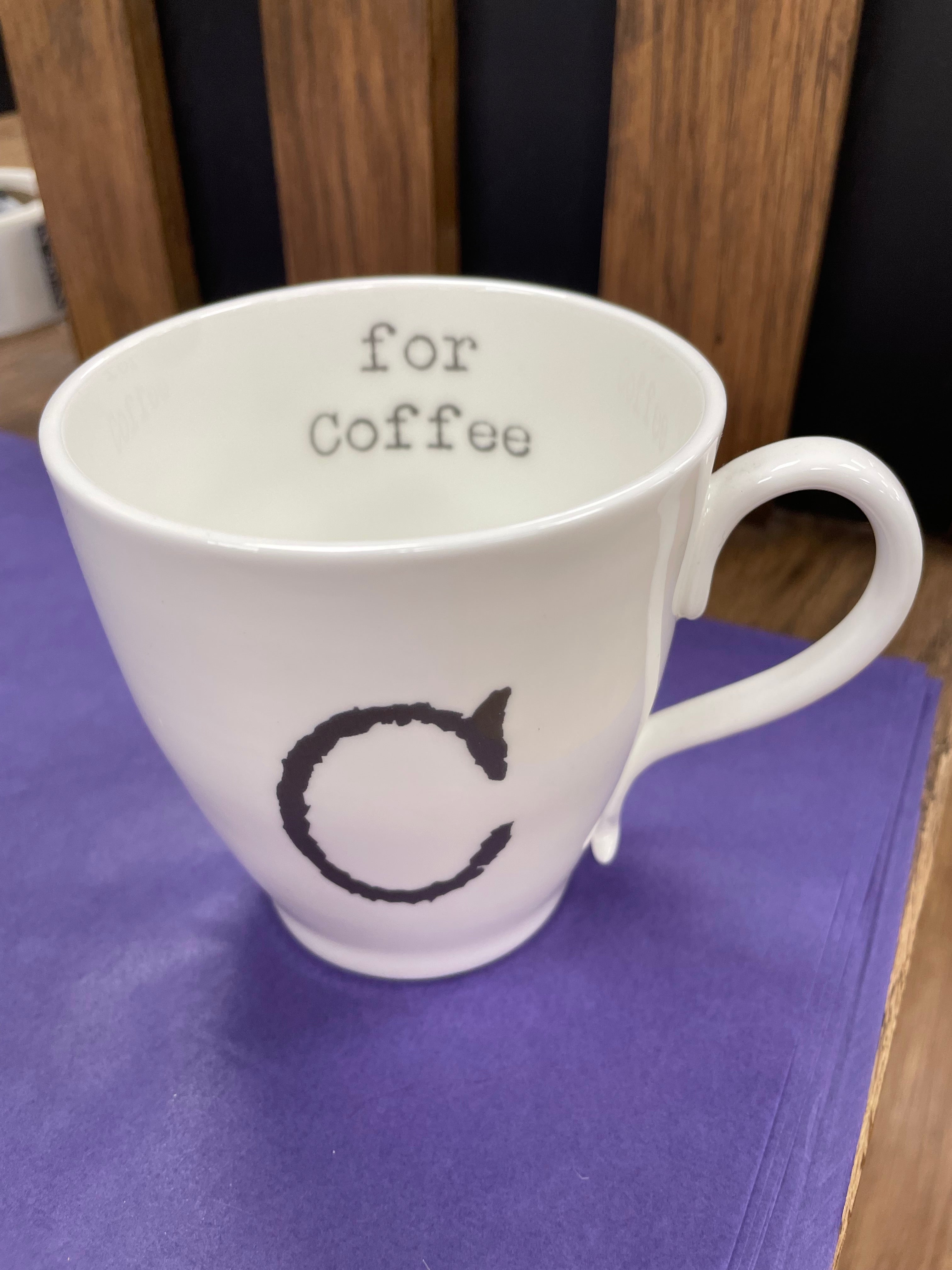 Letter Mug - C For.....