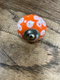 Orange Flower Knob