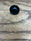 Rustic Black Button Knob
