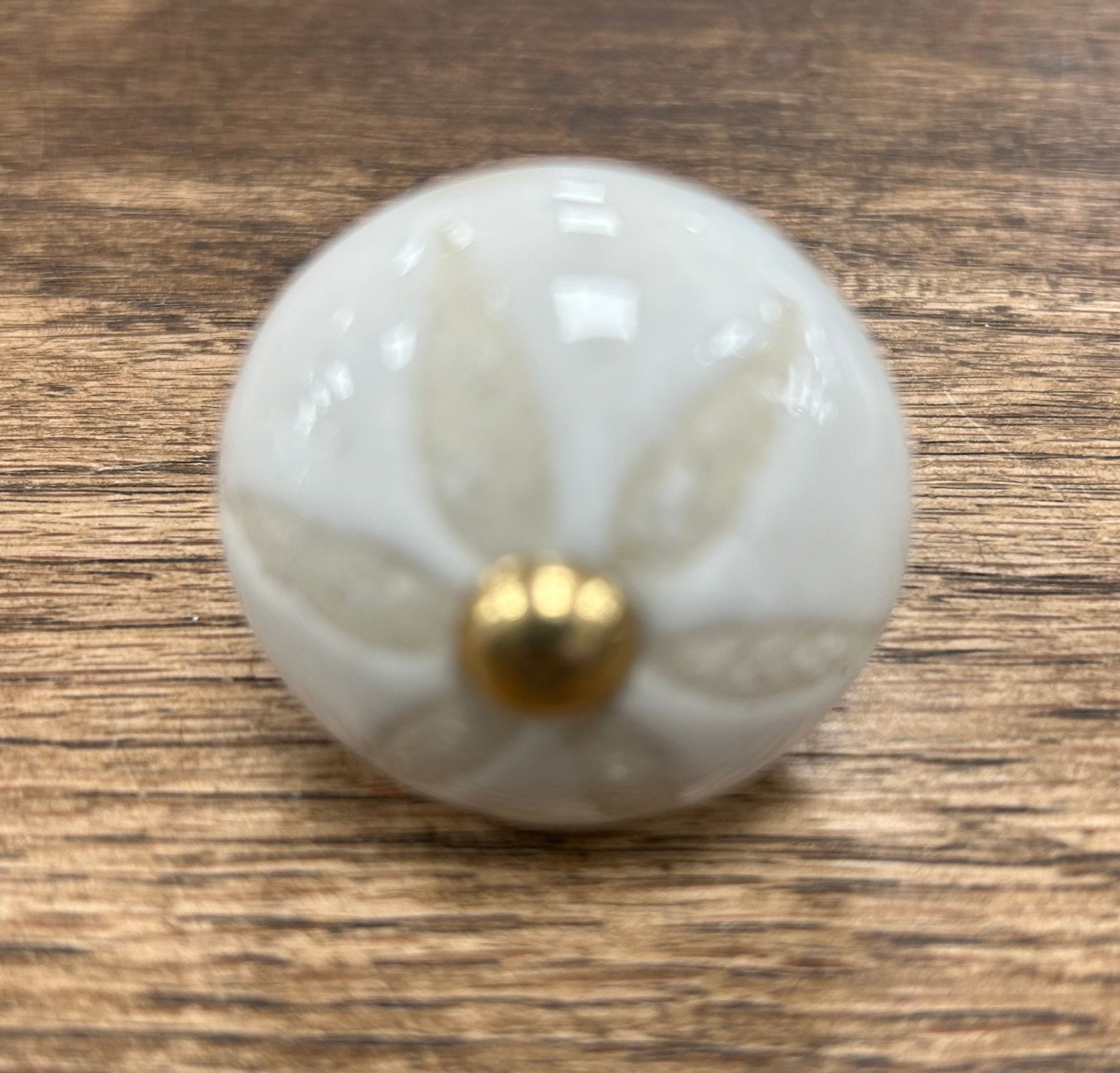 Beige with Flower Knob