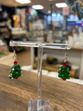 Christmas Tree Earrings (Green)