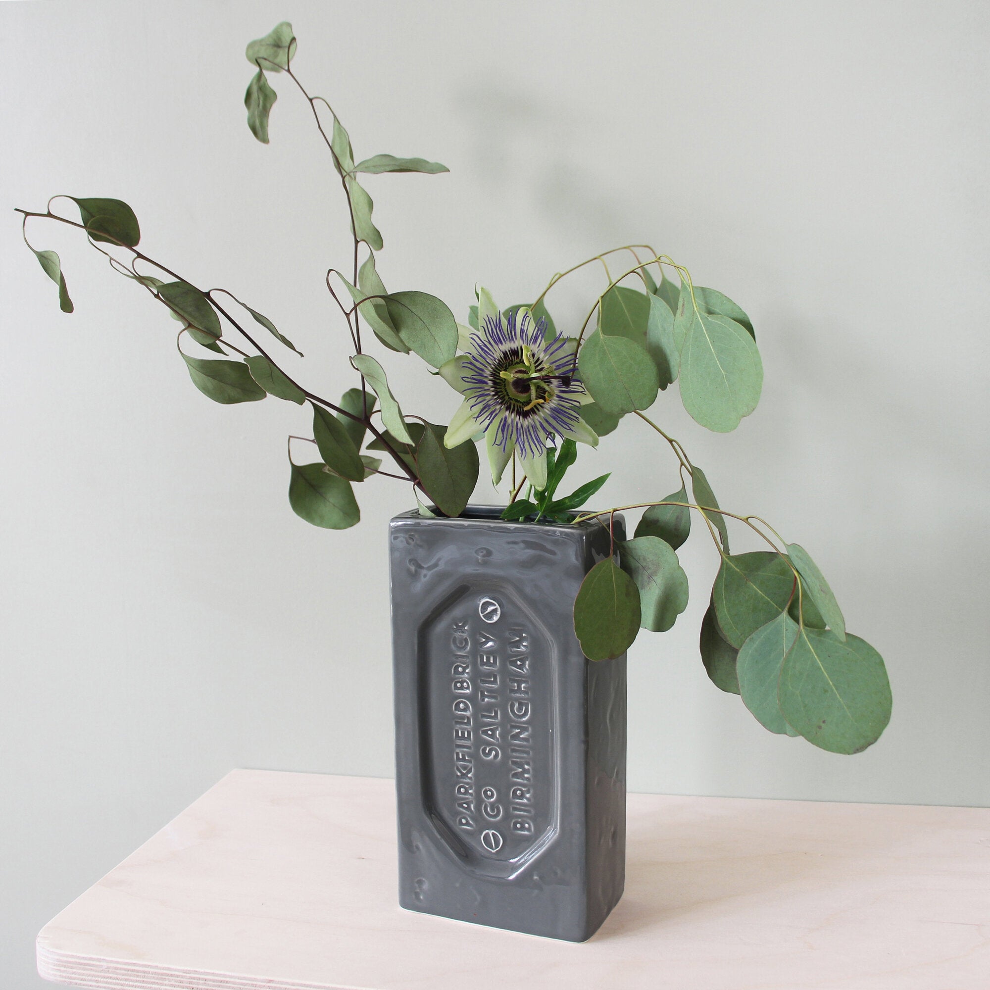 Birmingham Brick Vase - Grey