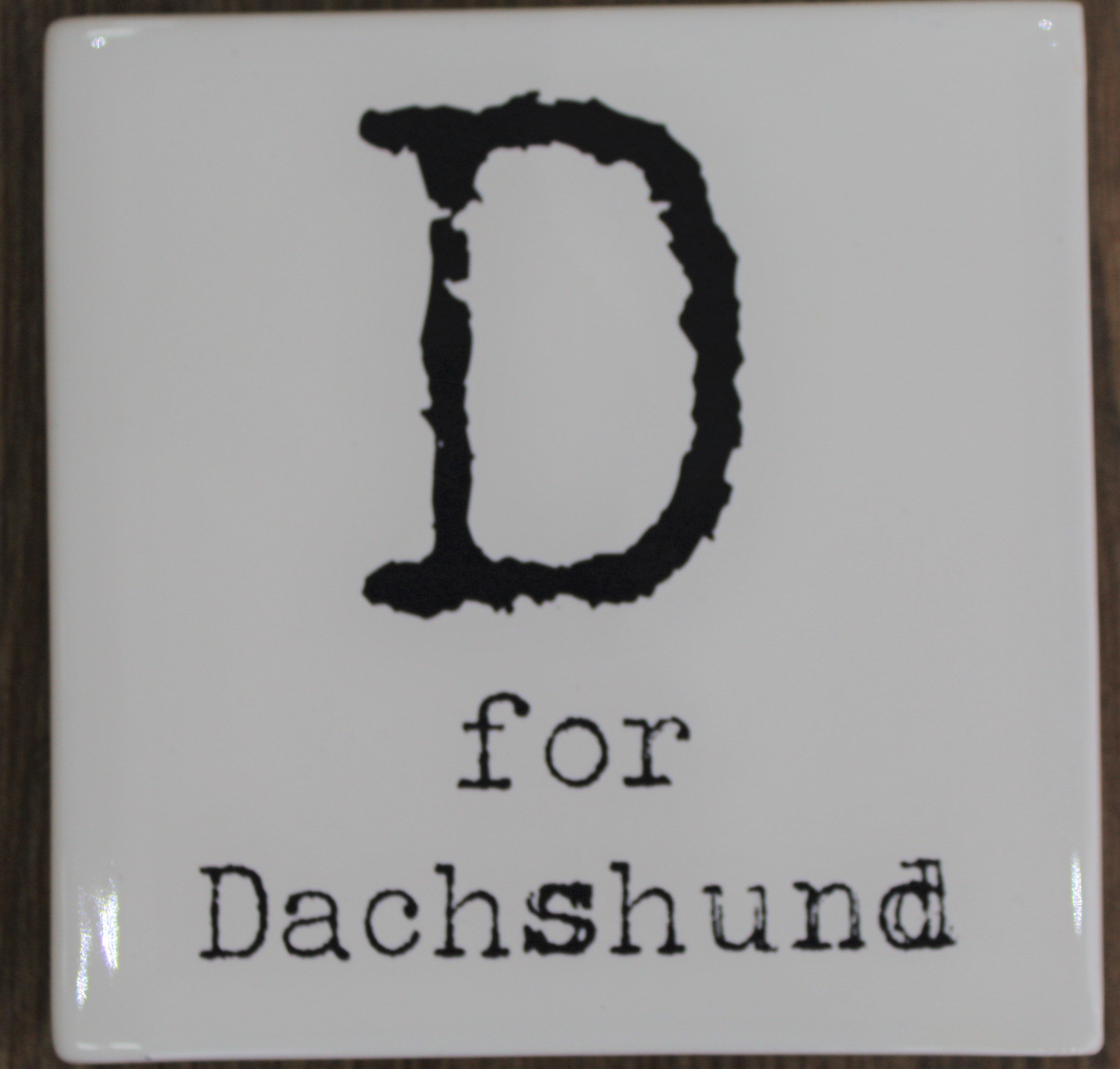 Letter Ceramic Coasters - D For...